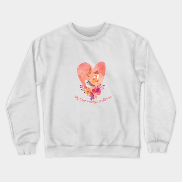 Cute Critters in Autumn Crewneck Sweatshirt by KirstenStar 